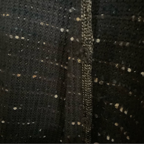 Elie Tahari Wool Blend Marled Knit Detailed Long Cardigan - Picture 8 of 10